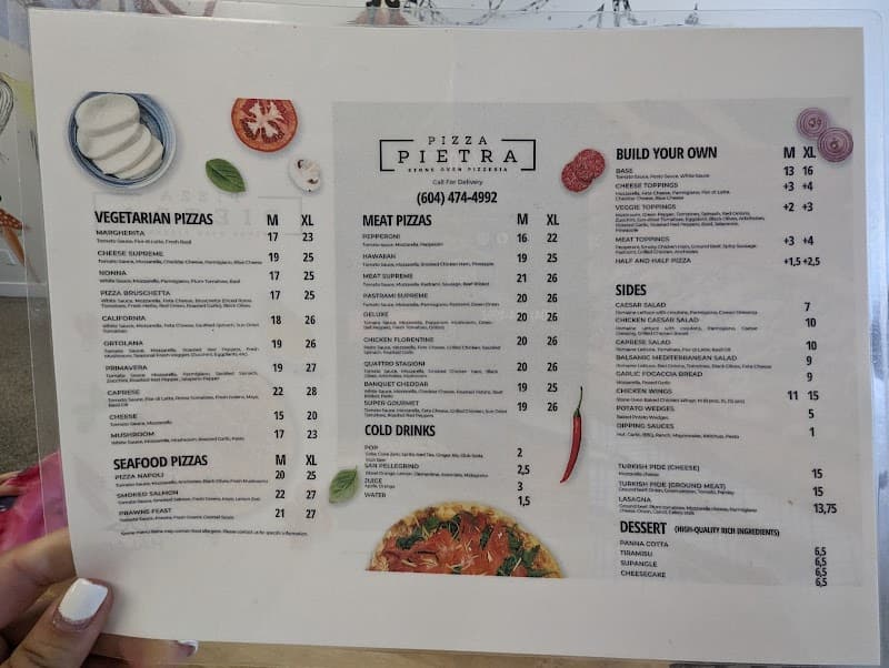Pizza Pietra in Port Coquitlam