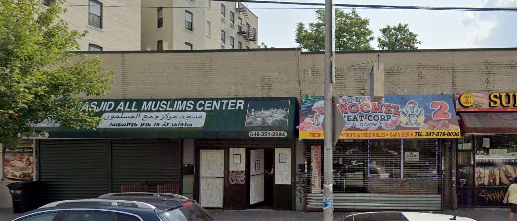 All Muslims Center mosque in Bronx, NY