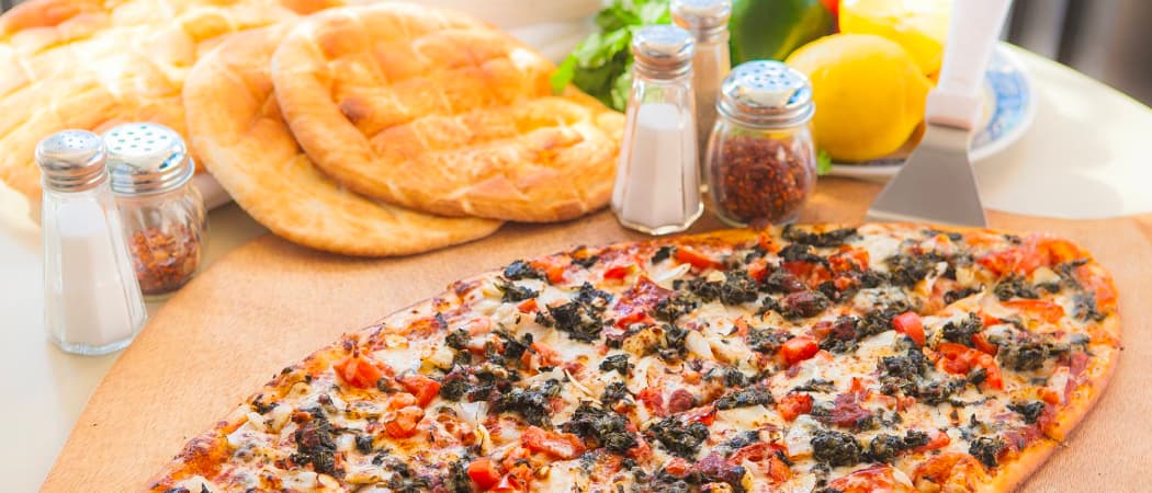 Football Pizza in Columbia Heights