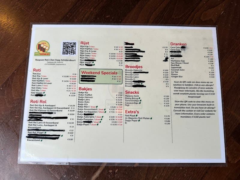 Roopram Roti in Den Haag