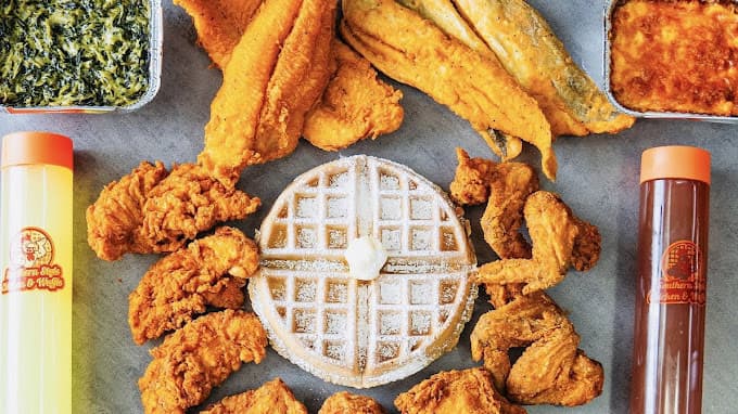 Southern Style Chicken & Waffle in Fredericksburg