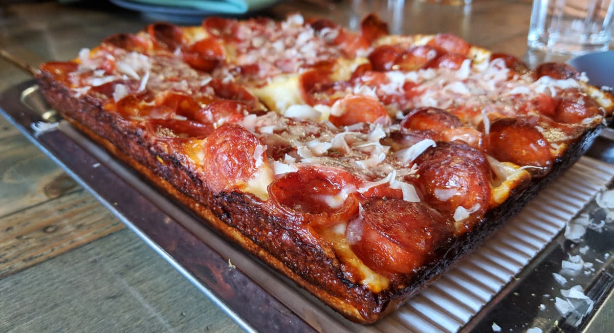 Descendant Detroit Style Pizza in Boston