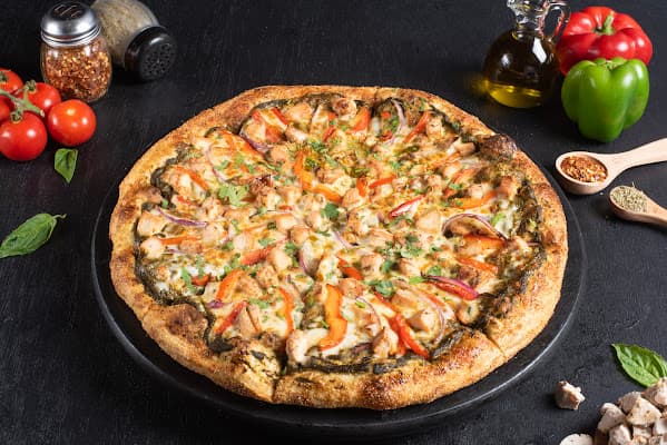 Curry on Crust Desi Pizza