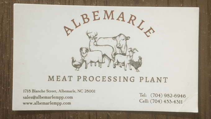 Photo of Albemarle Meat Processing Plant