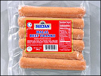 Sultan Beef Hot Dogs