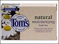 Natural Clear Unscented Body Bar
